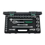 Jeu de cl�s � douille 50 / 22 / 6 28 pi�ces 1 / 2 po. ouverture de cl� 8 - 32 mm nombre de dents 36 12 ...