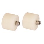 Jeu de deux embouts nylon pour maillet à tête 35 mm Jeu de deux embouts nylon pour maillet à tête 35 mm