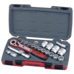 Jeu de douilles 1 / 2 10 - 32 mm 21 pcs teng tools t1221