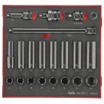 Jeu de douilles � choc 1 / 2 21pcs ted - tray teng tools ted9121