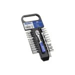 Jeu de douilles et cliquet expert by facom - 1 / 4  - 22 pcs - e030727