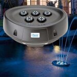 Jeu d'eau et lumi�re 5 ajutages 26 w water starlet