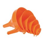 Jeu d'entonnoirs 6 pièces 50, 75, 100, 120, 150, 160 mm hdpe pressol Jeu d'entonnoirs 6 pièces 50, 75, 100, 120, 150, 160 mm hdpe pressol