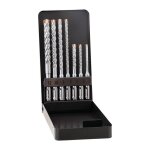 Jeu de forets marteaux force x 7 pi�ces sds - plus coffret en m�tal alpen