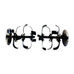 Jeu de fraises avec lames (tige 24 23 mm 6 pans outils pour motobineuse) - bricoferr