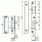 Jeux de gâches équerres pour serrure 3 points trilogiaâ® ii metalux Jeux de gâches équerres pour serrure 3 points trilogiaâ® ii metalux