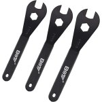 Jeu d'outils de clé conique de vélo (17, 18, 19 mm) - pour moyeu de roue de vélo - ecrou d'essieu - extracteur ... Jeu d'outils de clé conique de vélo (17, 18, 19 mm) - pour moyeu de roue de vélo - ecrou d'essieu - extracteur ...