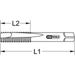 Jeux de tarauds hss co m, m5x0, 8, 3 pcs