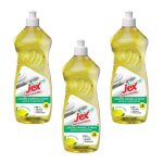 Jex professionnel lot de 3 flacons 1 litre de liquide vaisselle doux pour les mains parfum citron Jex professionnel lot de 3 flacons 1 litre de liquide vaisselle doux pour les mains parfum citron