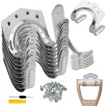 Jexnovashop - 18 pcs crochets de rangement, porte outils de jardin mural, porte - outils simple / double ...