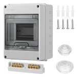 Jexnovashop - coffret electrique etanche�ip65 avec 1 rang�e de 5 modules�tableau electrique�boitier ...