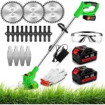 Jexnovashop - coupe bordure sans fil avec batterie debroussailleuse electrique sans fil avec 2 pi�ces ...