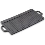 Jexnovashop - plaque  griller big 50, 5 × 23 × 1, 5 cm en fonte avec 2 poignes et revtement maill, ...