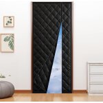 Jexnovashop - rideau thermique porte magn�tique d'entr�e 90x210 cm ¿ adapt� aux animaux, coupe - vent, ...