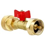 Jfbl chaude 1 lb a 20 propane r�servoir adaptateur avec valve, convertisseur universel pour 1lb / 16. ...