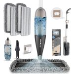Jfkjg - balai pulvrisateur pour nettoyage des sols avec 4 tampons lavables en microfibre humide et sec ...