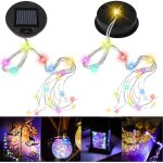Jgd - lot de 2 lampes solaires de rechange avec guirlandes lumineuses color�es pour arrosoir solaire, ...