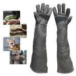 Jgd - anti - morsure gants de manutention pour animal, 60cm gants de travail en cuir pour le soudage, ...