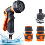 Jgd - douchette de jardin, pistolet d'arrosage, 8 modes d'arrosage r�glables, pulv�risateur manuel haute ...
