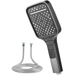 Jgd - douchette � main haute pression avec 7 modes, tuyau en acier inoxydable et support de t�te r�glable, ...