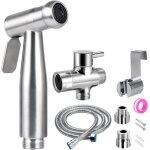 Jgd - douchette wc kit complet - kit douchette wc avec vanne 3 voies (1 / 2  - 3 / 8 ) i tailles standards ...