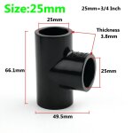 Johonneur de tuyau d'eau noirs, connecteurs upvc pais, accessoires d'aquarium, prcieux joendocgarden, ...