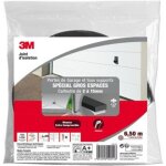 Joint mousse porte de garage gros espace 3m classique 2 ? 15 mm gris l. 6 5 m