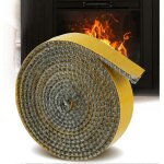Joint de poele a bois, joint de poele a granules, corde d'etancheite autocollante en fibre de verre pour ... Joint de poele a bois, joint de poele a granules, corde d'etancheite autocollante en fibre de verre pour ...