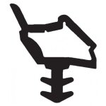 Joint pour portes intrieures kiso - rainure 4mm - rouleau de 18m - m 7210 ba noir