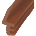 Joint pose sur dormant kiso - menuiserie bois - rainure 4mm - 40m - l411 brun