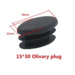 Joint de protection anti - poussire pour meubles, noir, nar, oblong, rectangle, bouchon d'extrmit ...