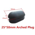 Joint de protection anti - poussire pour meubles, noir, nar, oblong, rectangle, bouchon d'extrmit ...