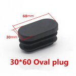 Joint de protection anti - poussire pour meubles, noir, nar, oblong, rectangle, bouchon d'extrmit ...