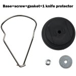 Joint de protection en plastique opaque pour tondeuse  gazon, crou de batterie au lithium noir, pices ...