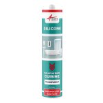 Joint silicone douche baignoire sanitaire sdb transparent 5 x 300 ml
