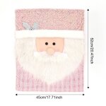 Juste de chaise rose avec image de dessin anim, housse anti - poussire pour chaise de salle a manger, ...