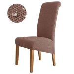 Juste de chaise de salle a manger impermable, dossier haut, bureau de cuisine, etui rglable, banquet, ...