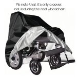 Juste pour fauteuil roulant electrique 210d durable, protection contre tous les temps, protection uv, ...