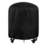 Juste impermable 210d pour barbecue, couverture anti - poussire ronde pour hotte de four d'extrieur, ...