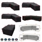 Juste de meubles d'angle impermable en forme de l, housses polyvalentes, protection de canap anti - ...