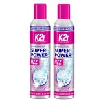 K2r lot de 2 a�rosols 300ml super power fizz ¿ d�tachant avant - lavage ¿ d�colle les taches