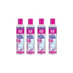 K2r lot de 4 a�rosols 300ml super power fizz ¿ d�tachant avant - lavage ¿ d�colle les taches
