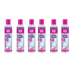 K2r lot de 6 a�rosols 300ml super power fizz ¿ d�tachant avant - lavage ¿ d�colle les taches