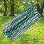 Kaapl - agrafes artificielles en fausse herbe, 10 pices, broches en forme de u pour gazon, piquets de ...