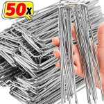 Kaapl - agrafes de jardin de type u, 10 / 30 / 50 pices, piquets de tube de clture, broches sod, pointe ...