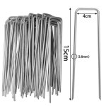 Kaapl - agrafes de jardin de type u 50 / 10x, piquets de tube de clture robustes, broches sod pour serres ...