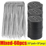 Kaapl - agrafes de jardin de type u, piquets de tube de clture robustes, broches sod, pointe de paysage ...