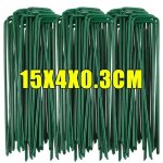 Kaapl - broches de jardin en forme de u, agrafes de paysage, piquets fixes robustes pour tente de pelouse, ...