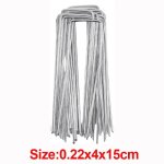 Kaapl - piquets de jardin de type u 50 / 10x, pointes de paysage galvanises rutilisables, agrafes de ...