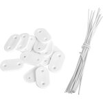 Kal - lot de 104 pices - fixations pvc pour brise - vue et canisse, rsistant aux intempries - clips ...